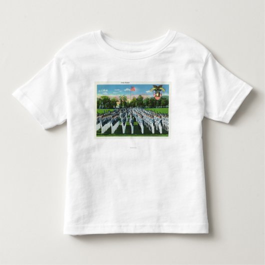 軍事学院の正装閲兵式 トドラーTシャツ (正面)