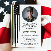 軍事旗、陸軍基礎訓練修了 招待状