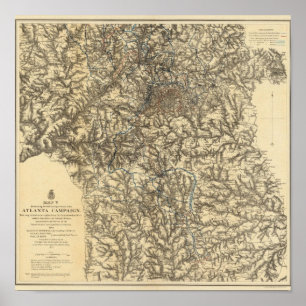 軍事活動を説明する地図V ポスター
