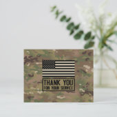軍事 - あなたの服務に感謝します ポストカード (スタンド正面)