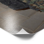 軍人が反対勢力の役を勤める フォトプリント            (角)