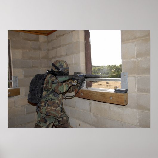 軍人が反対勢力の役を勤める ポスター (正面)