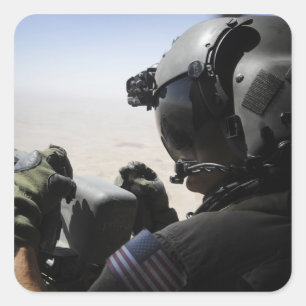 軍人が警備をする スクエアシール