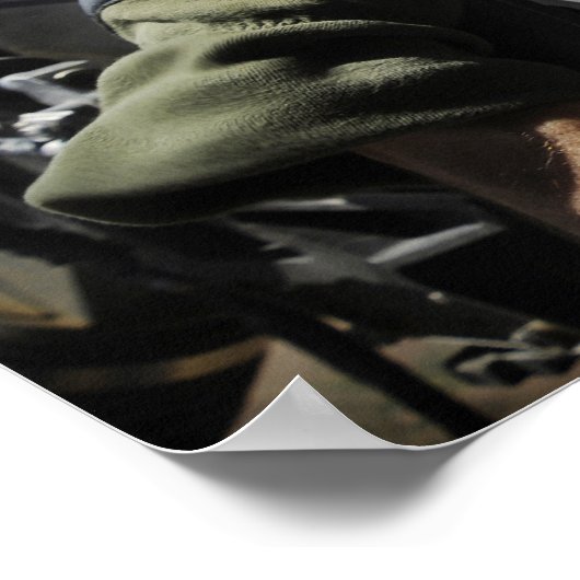 軍人が警備をする ポスター (角)