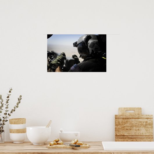 軍人が警備をする ポスター (キッチン)