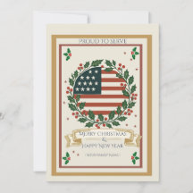 軍人に感謝のクリスマスカード