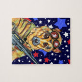 軍人のドイツの羊飼い ジグソーパズル (横)