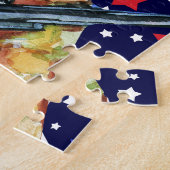 軍人のドイツの羊飼い ジグソーパズル (側面)