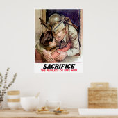 軍人の別れ ポスター (キッチン)