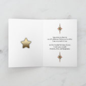 軍人の甥、愛国的なクリスマスツリー シーズンカード (内部)