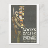 軍人ヴィンテージ・ポスターの書籍 ポストカード (正面)