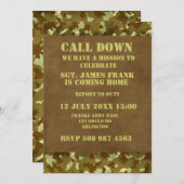 軍人帰宅招待状 招待状 (正面/裏面)