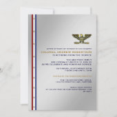 軍人引退パーティー招待状 招待状 (正面)