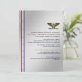 軍人引退パーティー招待状 招待状 (スタンド正面)