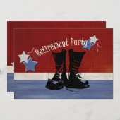 軍人引退パーティー 招待状 (正面/裏面)