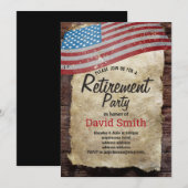 軍人引退式（陸軍）, 陸軍,  引退パーティー 招待状 (正面/裏面)