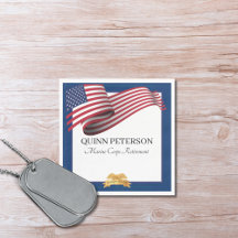 軍人引退旗 金色の紋章 エレガント