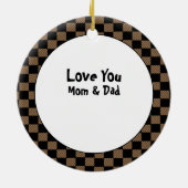 軍人漫画退役軍人民族パーソナライズされた セラミックオーナメント (裏面)