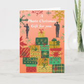 軍人用標準、5" x 7" 折りたたみ式グリーティングカード カード (正面)