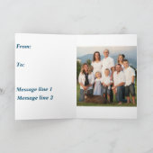 軍人用標準、5" x 7" 折りたたみ式グリーティングカード カード (内部)