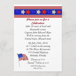 軍人退役パーティーの招待状 招待状