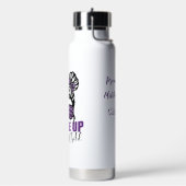 軍人 - パーソナライズされた Purple Up 軍人の子供 ウォーターボトル (左面)
