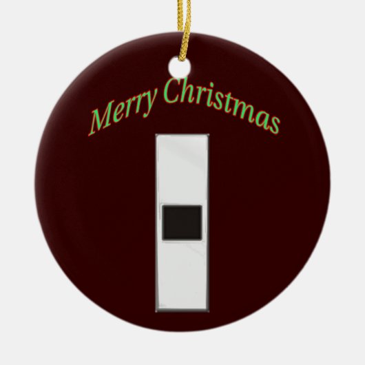 軍令担当官1クリスマスオーナメント セラミックオーナメント (正面)