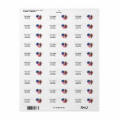 軍兵パーソナライズされた差出人住所ラベル ラベル (フルシート)