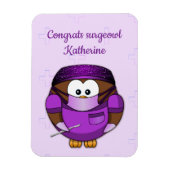 軍医のフクロウの女 マグネット (縦)