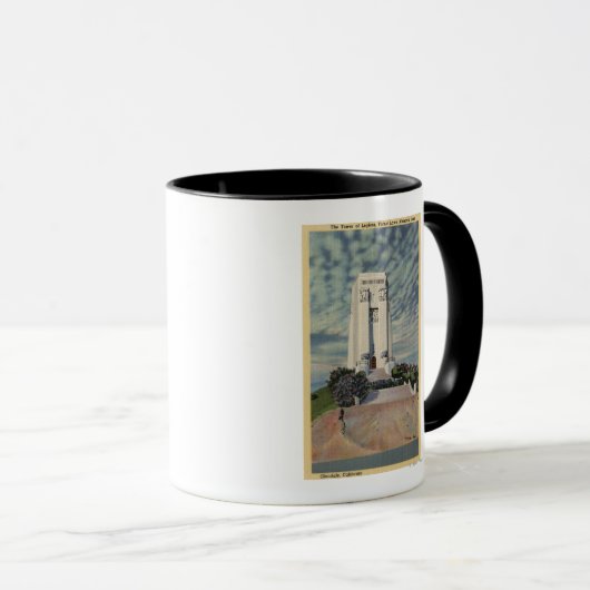 軍団の塔、森林芝記念公園 マグカップ (正面右)