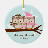 軍家族のクリスマスオーナメント セラミックオーナメント (裏面)