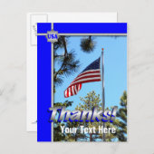 軍感謝してい用愛国的はがき ポストカード (正面/裏面)