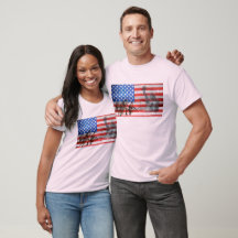 軍支援アメリカ国旗Tシャツ