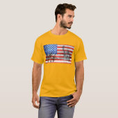 軍支援アメリカ国旗Tシャツ Tシャツ (正面フル)