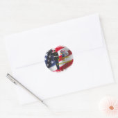 軍旗 ラウンドシール (封筒)