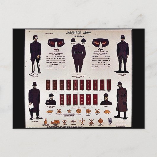 軍日本の隊 ポストカード (正面)