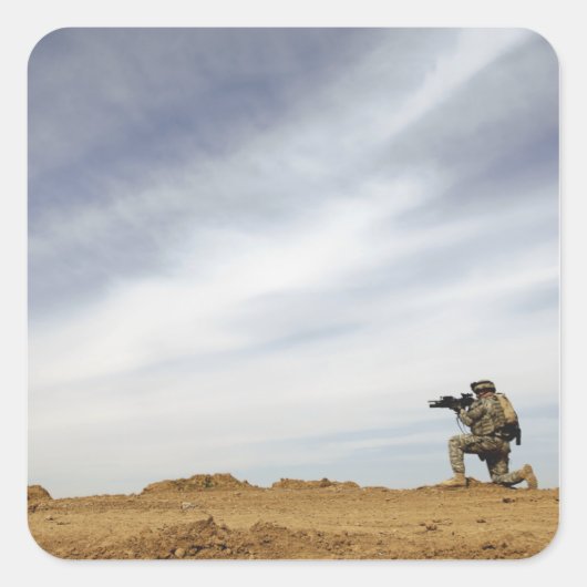 軍曹が警備を行う スクエアシール (正面)