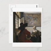 『軍曹と笑う少女』（ぐんそうとわらうしょうじょ、英: Officer and Laughing Gi ポストカード (正面/裏面)