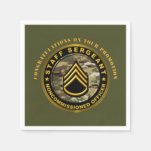 軍曹プロモーションSSG スタンダードカクテルナプキン (正面)