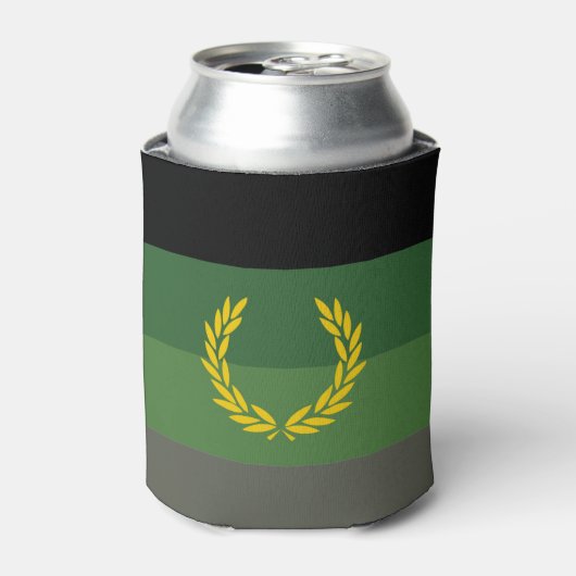 軍服プライドフラグ 缶クーラー (缶正面)
