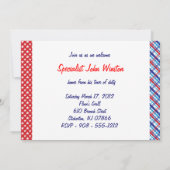 軍服務からの帰還歓迎パーティーのご案内 招待状 (裏面)