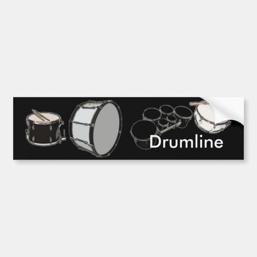 軍楽隊-マーチングバンド- Drumline バンパーステッカー (正面)