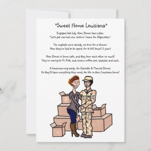 軍歓迎パーティー 招待状 (正面)