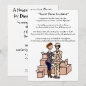 軍歓迎パーティー 招待状 (正面/裏面)