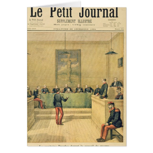 軍法会議の前のDreyfus大尉 (正面)