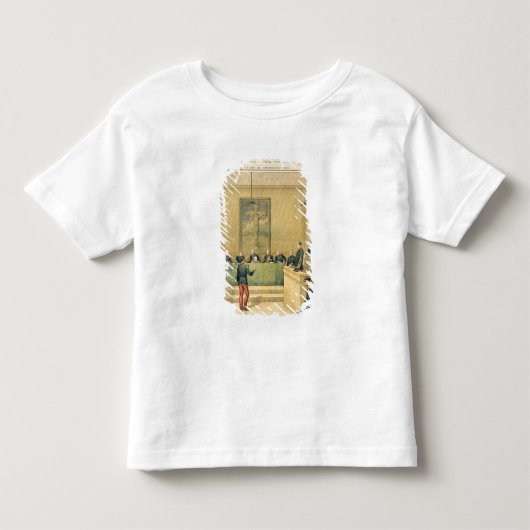 軍法会議の前のDreyfus大尉 トドラーTシャツ (正面)