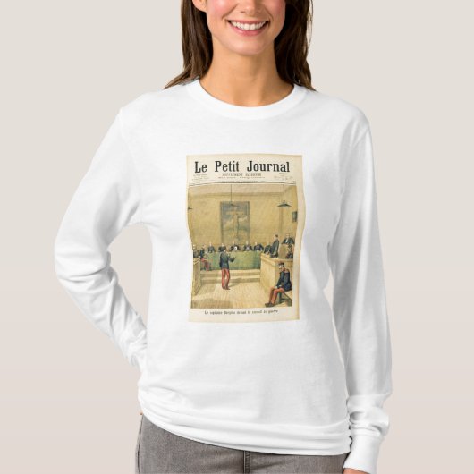 軍法会議の前のDreyfus大尉 Tシャツ (正面)