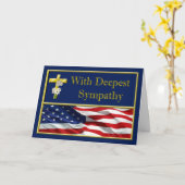 軍海軍悔やみや弔慰カード カード (黄色い花)