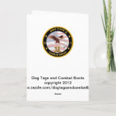 軍海軍船員のクリスマスカード シーズンカード (裏面)