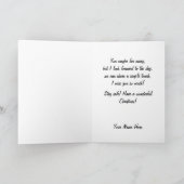 軍海軍船員のクリスマスカード シーズンカード (内部)